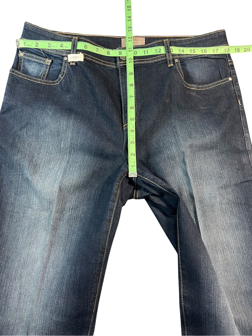 Chicos Dark Wash Denim Blue Jeans Size 2 Cotton Blend Button Zip Closure - Picture 4 of 7